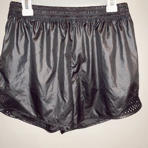 black exercise/active shorts